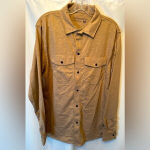 Benchmark Size M Oh Snap Hybrid‎ FR Shirt Fire Resistant Stretch Material Tan